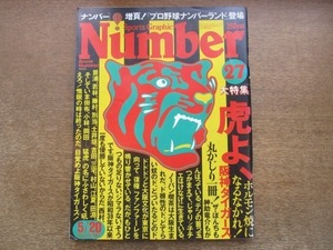 2103MK●Number ナンバー 27/1981昭和56.5.20●大特集:阪神タイガース/岡田彰布/掛布雅之/小林繁/吉行淳之介×上岡龍太郎×山藤章二