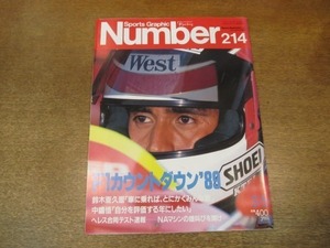 2105ND●ナンバー 214/平成元 1989.3.5●F1カウントダウン’89/鈴木亜久里 中嶋悟インタビュー/沢松奈生子/パリ・ダカールラリー/宮城ナナ