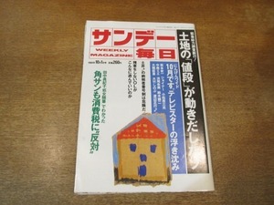 2103ND●サンデー毎日 1989平成1.10.1●石原伸晃 田中理佐 石原慎太郎 石原良純/綾瀬・母子殺し無罪少年が激白/相川賢太郎/石津謙介