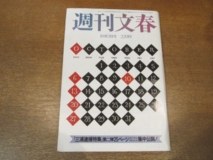 2102ND●週刊文春 1985昭和60.10.3●三浦和義逮捕/歌手カール・ルイス/セルゲイ・ブブカ/松下幸之助/張本勲/森田貴美枝 結婚式/山本富士子