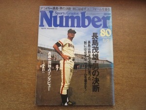 2103MK●Number ナンバー 80/1983昭和58.8.5●長嶋茂雄・男の決断/長嶋一茂(17歳)インタビュー/西本幸雄/福本豊/花田光司(10歳)/ル・マン