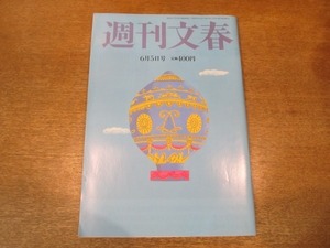 2104YS ●週刊文春 2014平成26.6.5●綾瀬はるか/宇多田ヒカル/片岡愛之助/ミラ・ジョボビッチ夫妻・黒木メイサ/道尾秀介/内山英明の世界