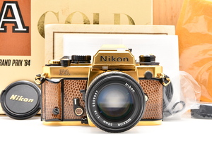 Nikon ニコン FA ゴールド GRAND PRIX'84 + AI-S NIKKOR 50mm F1.4 箱付き MF一眼レフ フィルムカメラ 標準単焦点レンズ ■00956
