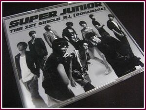 SUPER JUNIOR♪美人/BONAMANA(初回生産盤/ジャケットカード付)帯付き☆THE 1ST SINGLE