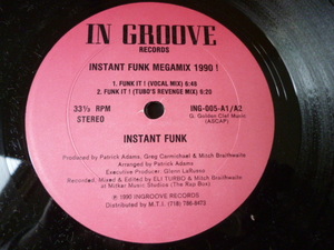 Instant Funk / Instant Funk Megamix 1990 ! 名曲ディスコ 12 Patrick Adams プロデュース　試聴