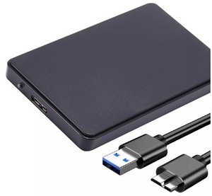【送料無料】 USB3.0対応 外付け 2.5インチ ハードディスク HDD / SSD ケース スタイリッシュCase ブラック USBケーブル付選べます♪