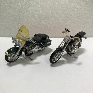  ultra rare out of print!Maisto| Maisto!HARLEY-DAVIDSON! bike minicar!2 pcs. set! that time thing!