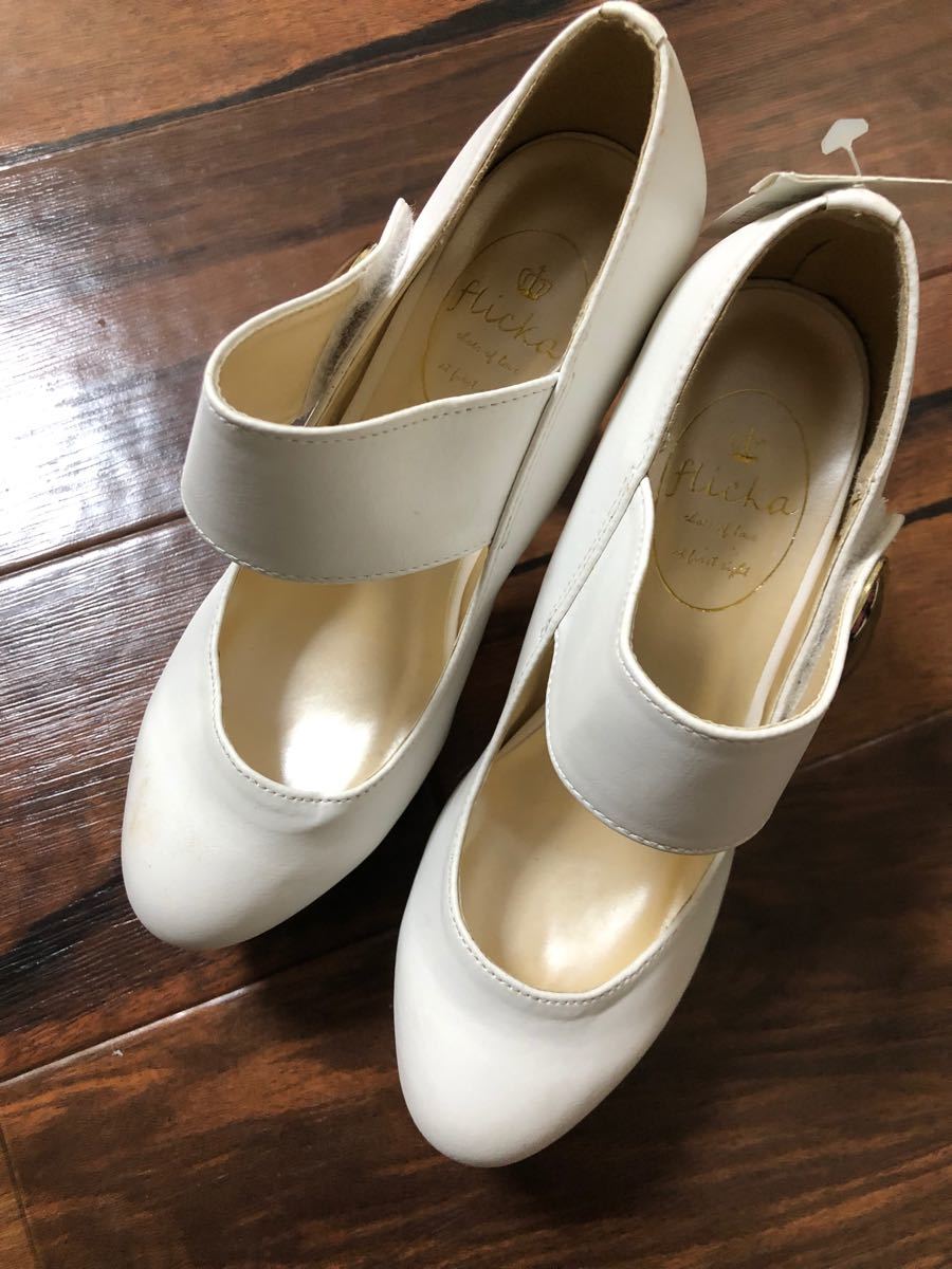 新品 Vetemens ベトモン 希少 白 ビック ライター ヒール パンプス