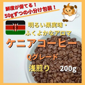 【明るい果実感のある浅煎り】ケニア コーヒー豆 Qグレード　自家焙煎 コーヒー