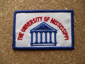 70s ミシシッピ大学THE UNIVERSITY OF MISSISSIPPIエンブレム刺繍ワッペン/Ole MissビンテージPATCHESカレッジ名門ブレザーIVYアイビー