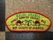 90s サウジアラビア王国 SAUDI ARABIA 刺繍ワッペン/砂漠ヤシの木イスラム教メッカ石油輸出国ラクダ東南アジア旅行スーベニア土産_画像8