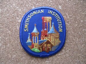 80s スミソニアン博物館SMITHSONIAN INSTITUTIONワシントンDC刺繍ワッペン/ビンテージ旅行 観光スーベニア土産アップリケUSAパッチ