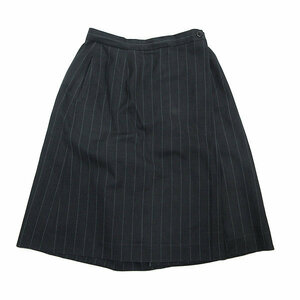 k# Tsumori Chisato /tsumori chisato stripe pattern culotte [11] grey /LADIES#109[ used ]