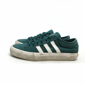 y#[24.5cm] Adidas /ADIDAS Match coat MATCHCOURT canvas sneakers # green LADIES/133[ used ]