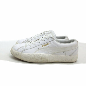 y■【22cm】プーマ/PUMA LOVE WNSラブ フェイクレザースニーカー■白ジュニアLADIES/141【中古】