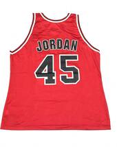 90s 良好 USA製 チャンピオン マイケル ジョーダン 45番 シカゴブルズ ユニフォーム 48 JORDAN_画像2