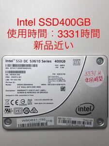 使用時間:3331時間 Intel SSDSC2BX400G4 S3610シリーズ 400GB 2.5 7MM Intel SSD Series SATA インテル ハードディスク
