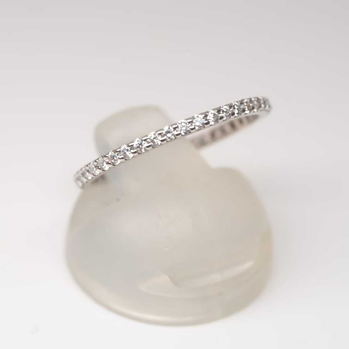 のサイズ ○D0.50ct by Ms&Mrs|ラクマ K18WG天然ダイヤモンドフル