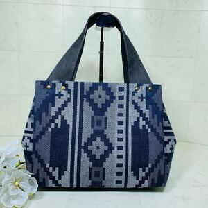 ハンドメイド ハンドバッグ ポケット付き トートバッグ シンクビー 古布 着物リメイク リメイク