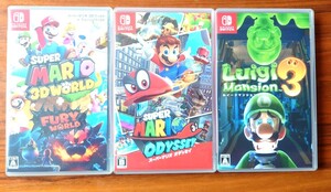 【Switch】 ルイージマンション 3 スーパーマリオ オデッセイ スーパーマリオ 3Dワールド+フューリーワールド