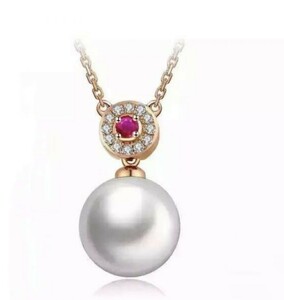 『希少 最高最上級カラー』 希少超大粒 20連 真珠ダイヤモンドネックレス #18K# 注目 新品 贈答品