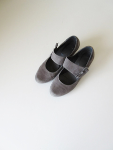 CAMPER / カンペール Helena スウェードローヒールパンプス CHARCOAL GRAY 38 * レディース シューズ 靴