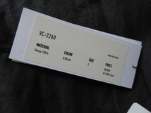 未使用 2021SS Veritecoeur / ヴェリテクール VC-2260 HEMP COAT 2 D.BLACK * ヘンプコート リネンコート ジャケット_画像6