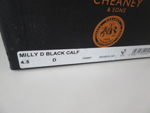 美品 JOSEPH CHEANEY ＆ SONS / ジョセフチーニーアンドサンズ MILLY BLACK CALF UK4.5/約24.0 * レザー シューズ ウィングチップ 革靴_画像8