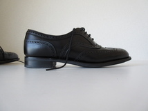 美品 JOSEPH CHEANEY ＆ SONS / ジョセフチーニーアンドサンズ MILLY BLACK CALF UK4.5/約24.0 * レザー シューズ ウィングチップ 革靴_画像4