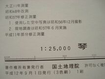 【地図】 琴 1：25,000 平成12年発行/ 長崎 対馬島 上県 御岳鳥類繁殖地 目保呂ダム 仁田ダム 琶琵坂トンネル 茶屋隈峠 九州 国土地理院_画像3