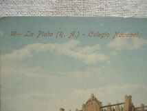 【海外 絵葉書1枚】 La Plata （R.A.）- Colegio Nacional /アルゼンチン ラ・プラタ /Rafael Hernandez 大学ヴィンテージ ハガキ 12-16_画像2