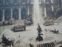 【海外 絵葉書1枚】 ROMA -Fontana dell'Esedra /エセドラ ナイアディ 噴水 泉 /イタリア ローマヴィンテージ 路面電車建築 ハガキ 16-3544_画像10