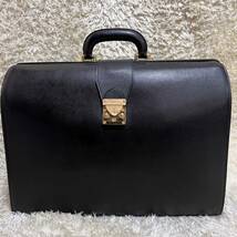 1円 【超希少・美品】イヴサンローラン ダレスバッグ yves saint laurent ビジネスバッグ ブリーフケース YSLロゴ レザー 本革 メンズ_画像2