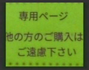専用ページ