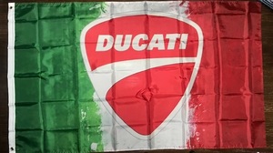 お部屋に・ガレージに　かっこいい！　トリコ・ドゥカティ Ducati　特大フラグ　旗　送料サービス！