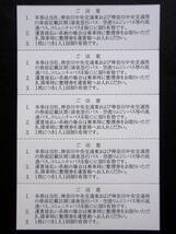 最新 神奈川中央交通（神奈中）株主優待乗車券5枚セット 11月30日迄有効 送料63円～ 郵便局窓口より発送致します_画像2