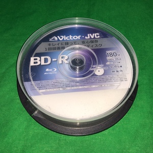 ブルーレイディスク BD-R 10枚 25GB Victor JVC 4倍速対応 インクジェットプリンタ対応 メディア 未使用