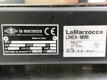 D7609【23区内・横浜市内送料無料】2018年製 ラ・マルゾッコ/LA MARZOCCO セミオート業務用エスプレッソマシン Linea-mini/水道直結/113万_画像8