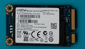 Crucial mSATA 内蔵 MLC SSD MX200 500GB SATA3 6Gbps CT500MX200SSD3
