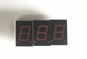  rare! Hewlett Packard made 7segLED HP5082-7760 red color cathode common Victor JB-3030 juke box indicator 3 piece set 