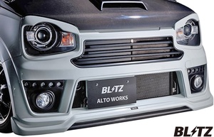 【M's】スズキ HA36S アルトワークス (15/12-)BLITZ AERO SPEED フロントバンパースポイラー(5連LEDデイライト付)／／FRP ブリッツ 60241