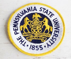 ★ビンテージ THE PENNSYLVANIA STATE UNIVERSITY 1855 パッチ★ワッペン オールド カレッジ