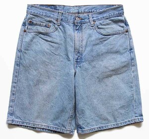 ★00s メキシコ製 Levi'sリーバイス 550 デニム ショートパンツ w34★46 ショーツ オールド ジーンズ ハーフ サークルR ストーンウォッシュ