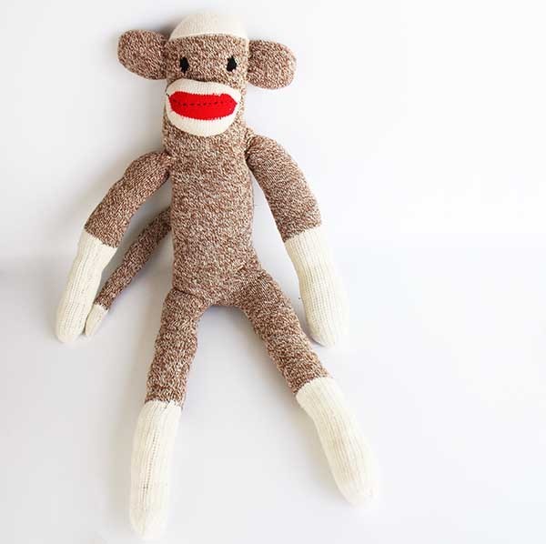 ★Mono calcetín hecho a mano★Juguete de peluche C Muñeco de trapo antiguo vintage, juguete, juego, muñeca, Muñeca de personaje, muñecas hechas a mano