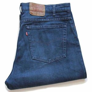 ★90s USA製 Levi'sリーバイス 550 カラーデニムパンツ 後染め 藍色 w38 L30★オールド ビンテージ ジーンズ テーパード ワイド バギー