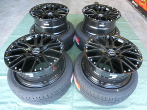 新品 carlsson1/10X BK(5H/114,3)&ブリヂストン S007A 245/35-19 275/30-19 スカイライン 4本セット