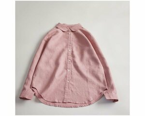 10 case free shipping yh c outer garment 1802 pink color free size linen100% flax calm did shirt .. put on . tunic ventilation eminent adult possible love 