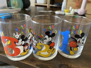 ミニグラス 昭和レトロ ディズニー ミッキーミニー ガラスコップ Disney グラス 