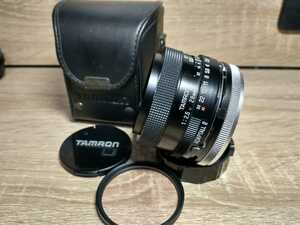 Tamron 28mm f2.5 広角単焦点レンズ CANON FDマウントアダプトール付き 美品 カビ曇り汚れ無し ハードケース 前後キャップ付き 作例有り