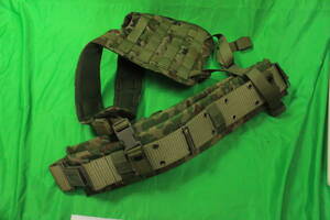  self .. war person belt * pad *H Harness 3 point set new camouflage Ground Self-Defense Force 